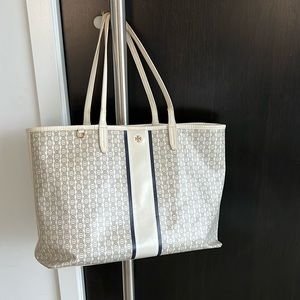 Tory Burch Printed Coated Canvas Tote Bag
